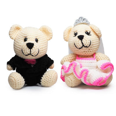Mr. & Mrs. Bearly Weds Crochet Teddy Bears