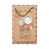 Adena Gifts for Her Locket Necklace, Down Syndrome Awareness Jewelry with Greeting Card
