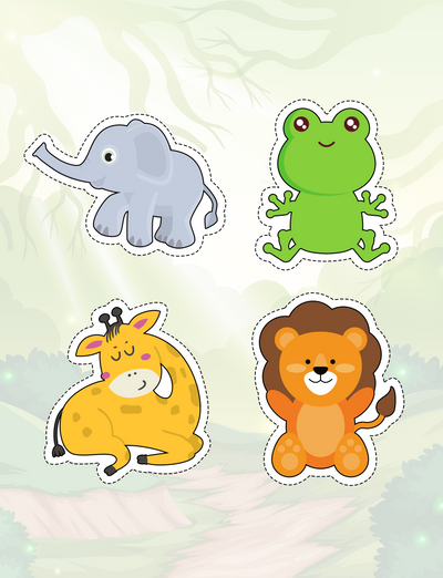Free Back-To-School Printables Cute Animal Sticker Set