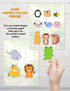 Free Back-To-School Printables Cute Animals Poster
