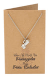 Diane Pineapple Necklace with Blender Charm Pendant for Women