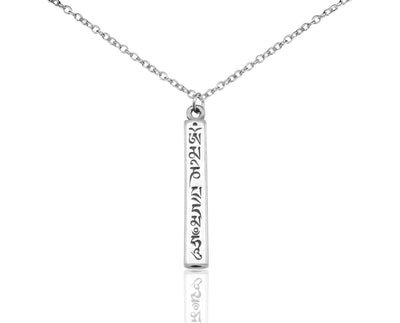 Cadence Om Bar Pendant Necklace, Yoga Jewelry for Women