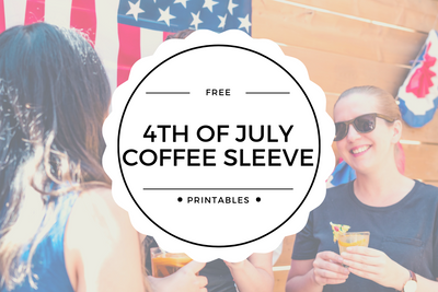 Free 4th of July Coffee Sleeve Printable