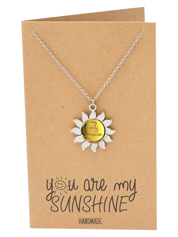 You Are My Sunshine Sunflower Necklaces Cute Pendant Girlfriend Necklace  Jewelry | eBay