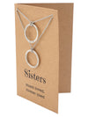 Rosanne Sisters Set of 2 Matching Necklaces with Engraved Ring Pendants