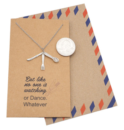 Jewelry Charm Necklace and Greeting Card