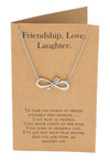 Shannon Infinity Arrow Friendship Necklace for Women with Inspirational Quote