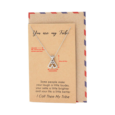 Ingrid Teepee Best Friend Necklace, Jewelry Gifts, Best Friend Gifts and Greeting Card