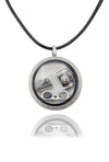 Josefina Locket Necklace with Camera, Sunglasses Charms, Gifts for Photographers, With Greeting Card