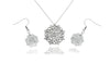 Aline Lotus Jewelry, Lotus Flower Necklace and Earrings for Women with Inspirational Greeting Card