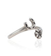 Freya Luck in Love Horseshoe and Four Leaf Clover Ring