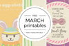 Free March Themed Printables
