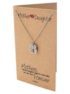 Adriana Mother and Daughter Otter Necklace with Inspirational Quote