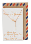 Kayla Mother of the Groom Infinity Pearl Lariat Necklace