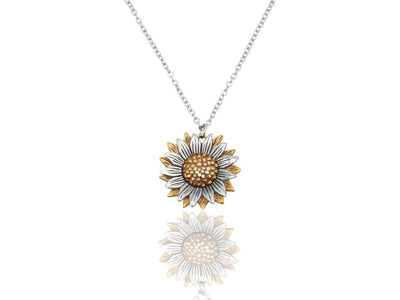 Yamileth Sunflower Pendant Necklace