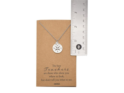 Everleigh Compass and Apple Pendant Necklace