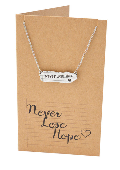 Susan Never Lose Hope Inspirational Jewelry