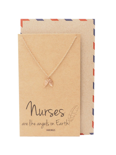 Dina Nurse Jewelry with Angel Wings Pendant