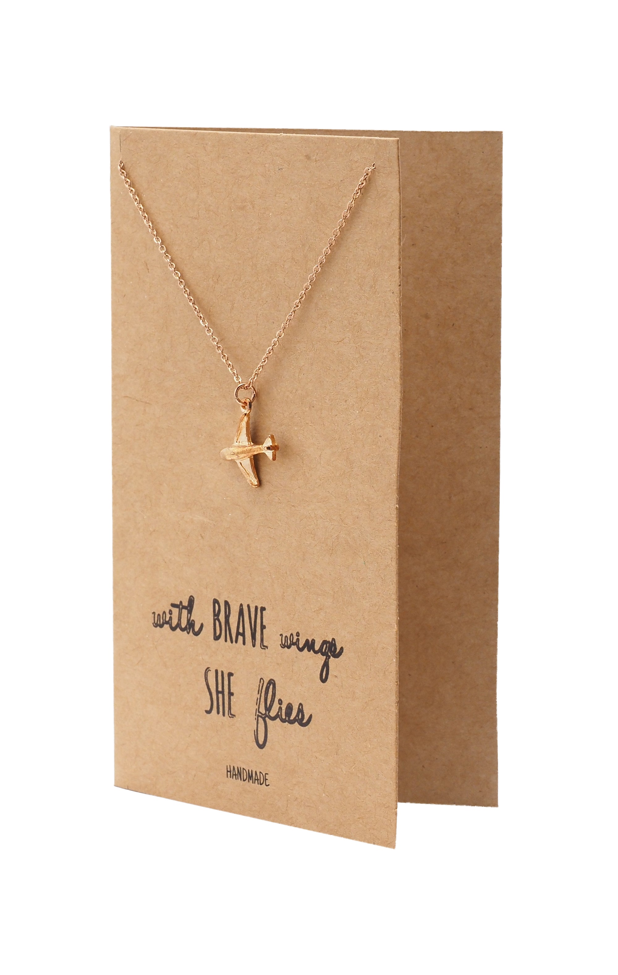 Mini Cut-Out Airplane Disc Necklace in 14K Gold | Zales