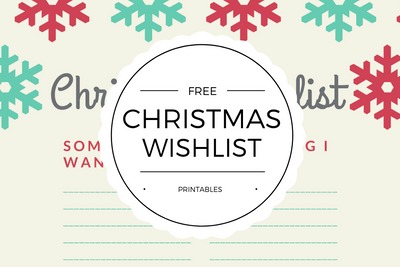 Free Christmas Wishlist Printables