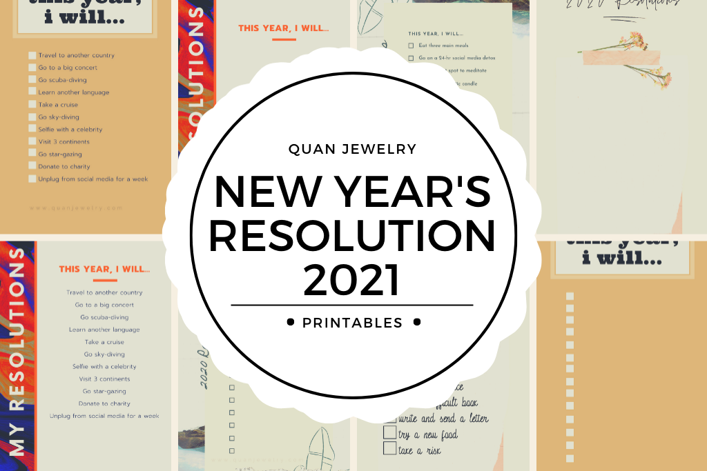Free New Year's Resolution List for 2021
