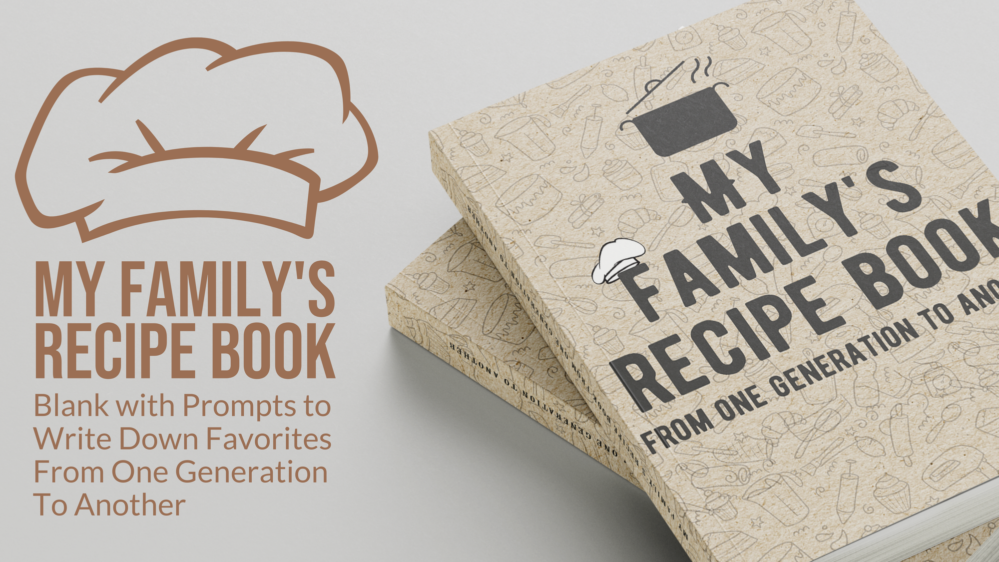 Blank Recipe Cookbook: Blank Recipe Book to Write In your own Recipes, Fill in your Favorite Recipes in this Empty Cookbook