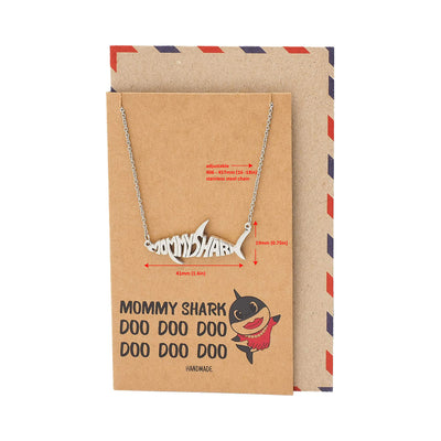 Ryan Baby Shark, Daddy Shark, Mommy Shark Pendant Necklace Best Jewelry Gifts For Family