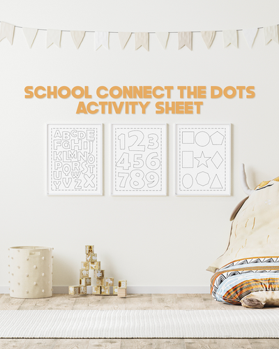 Free Back-To-School Printables Connect the Dots Activity Sheets