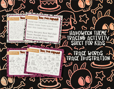 Free Halloween Activities for Kids Printables - Trace Your Halloween