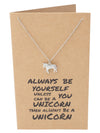 Neri Graduation Gifts Unicorn Necklace Inspirational Jewelry