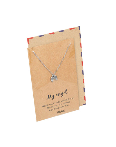 Kaitlin Angel Wings Necklace