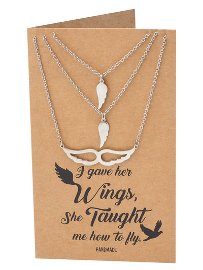 Mother Daughter Necklace Jewelry with Gift Box Card - Gifts for Mom,  Daughter, Birthday, Mothers Day - Two Infinity Necklace for Women [Gold  Infiniry Ring, No-Personalized Card] - Walmart.com