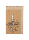 Jocelyn Pizza Cutter Cremation Ash Holder Pendant Necklace, 100% Handmade - Silver Tone