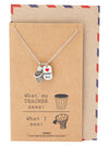 Fritz Basketball and Net Pendant Necklace with Plate