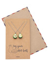 Avocado Pendant Matching Necklace for Women