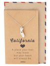 Sylvie California State Necklace