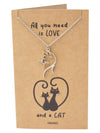 Raelynn Cat Head Pendant Necklace Quotes Greeting Card