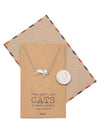Keira Cat Necklace Quotes Greeting Card