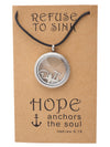 Roslyn Anchor Locket Necklace with Anchor, Cross, and Heart Charms