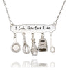 Danni Engraved Gifts for Mom Chef Personalized Jewelry Charm Necklace