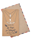 Micaela Mother Daughter Gifts for Mom Wings Set of 3 Necklaces