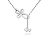 Earleen Infinity Cross and 2 Hearts Pendant Necklace, Religious Jewelry