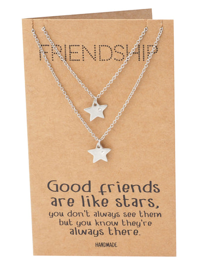 Macy Best Friend Necklaces with Matching Star Pendant