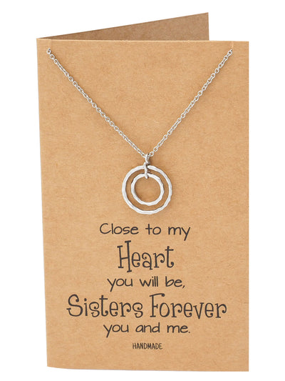 Moira Soul Sisters with 2 Rings Pendant Necklace