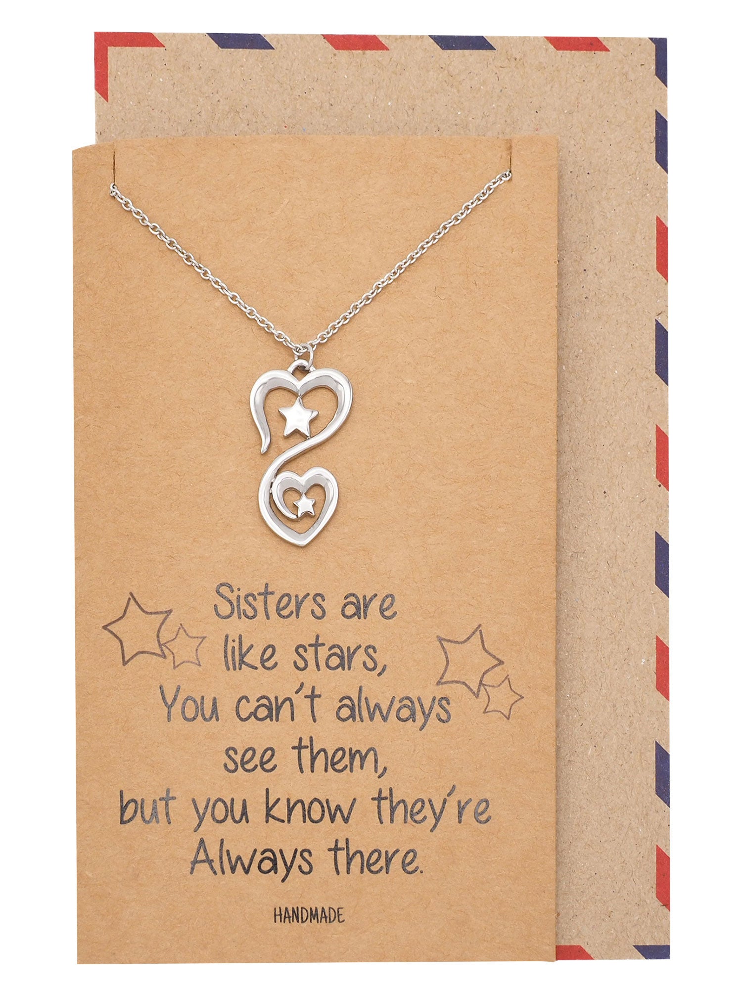 Big Sister Middle Sister Little Sister Pendant Necklace Heart BFF Chain  Simple Family Friends Jewelry Gift For Sisters From Ck02, $4.83 | DHgate.Com