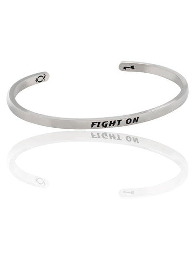 Lyra Fight On Wolf Cuff Bracelet