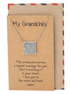Alessia Grandmother Crossword Pendant Necklace