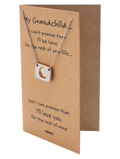 Rica Love You to the Moon and Back Necklace and Greeting Card