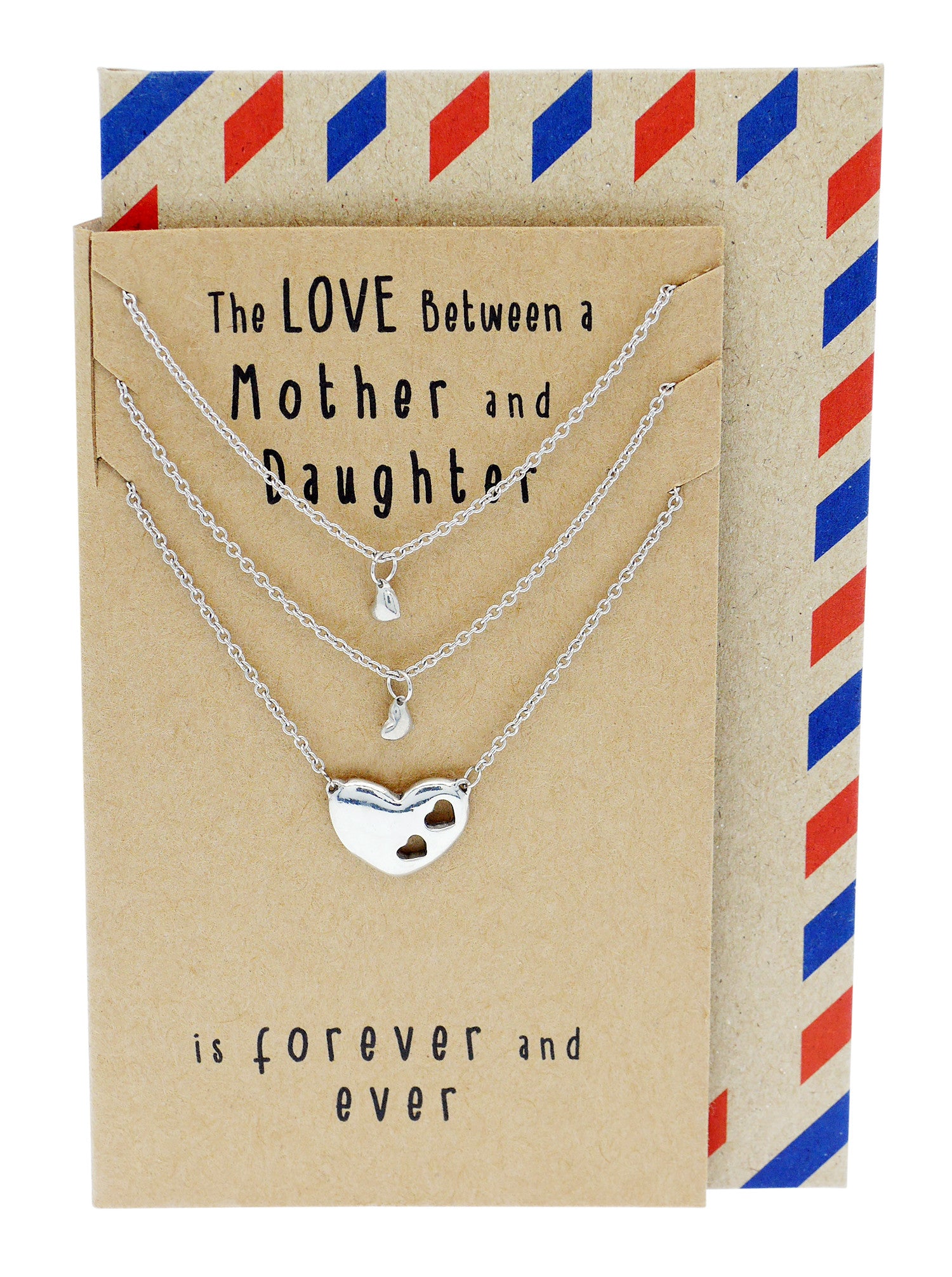 Personalized Mom Necklace with 2-3 Engraved Kids Names | FARUZO