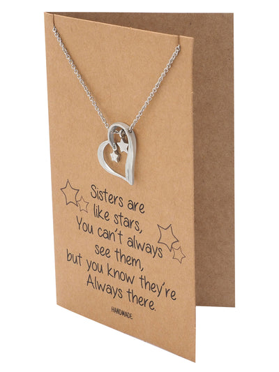 Sister necklaces for 2 - Puzzle Piece Necklace Set | Centime Gift